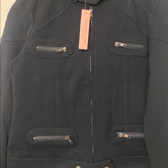 Black Utility Style Jacket - Picture 2 of 4